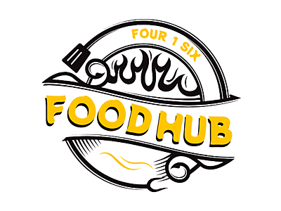 Black and Red Rustic Food Logo (2).png - Four 1 Six - Food Hub image