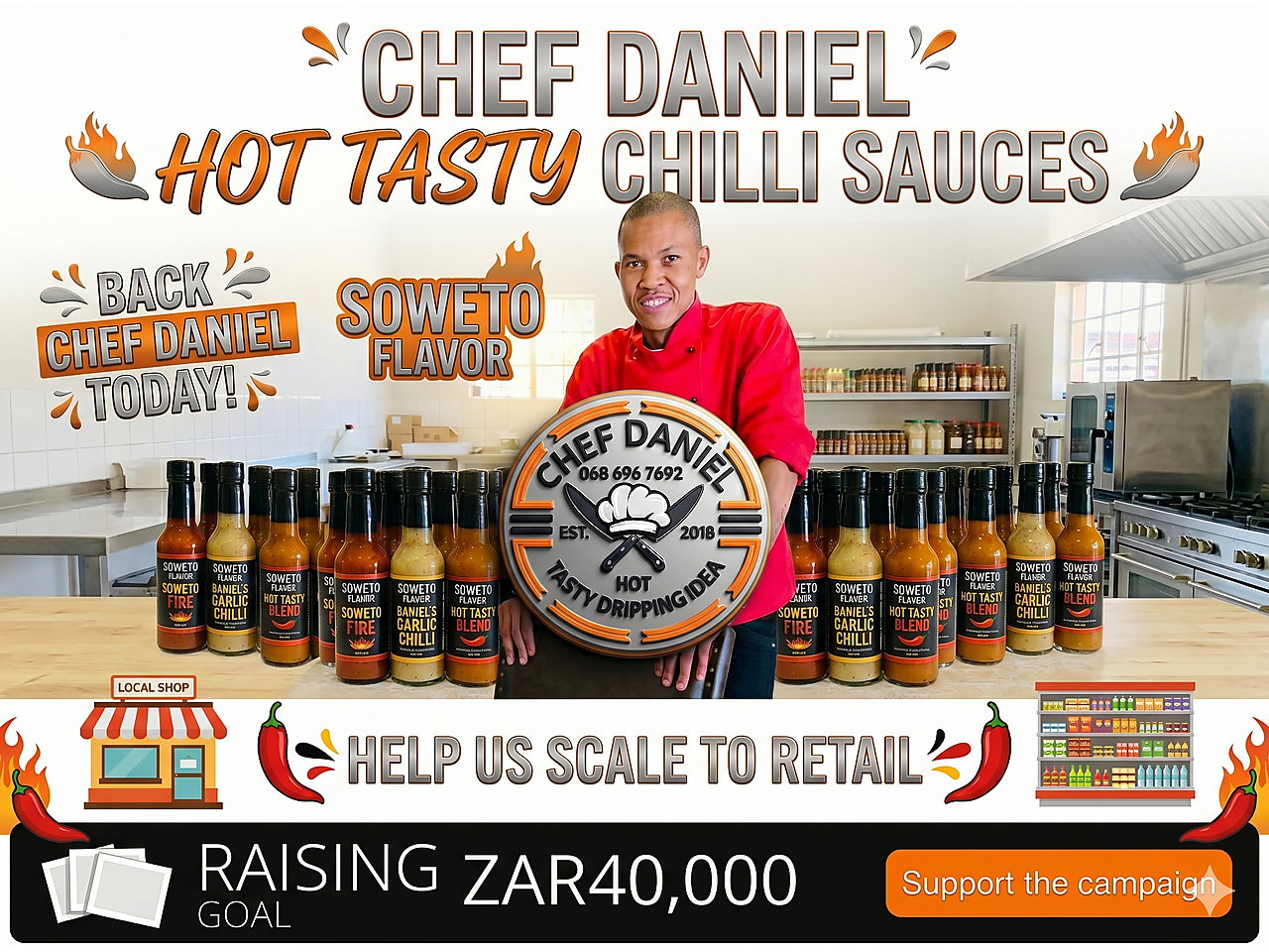 Chefd2.png - Help scale Soweto's finest chilli sauces image
