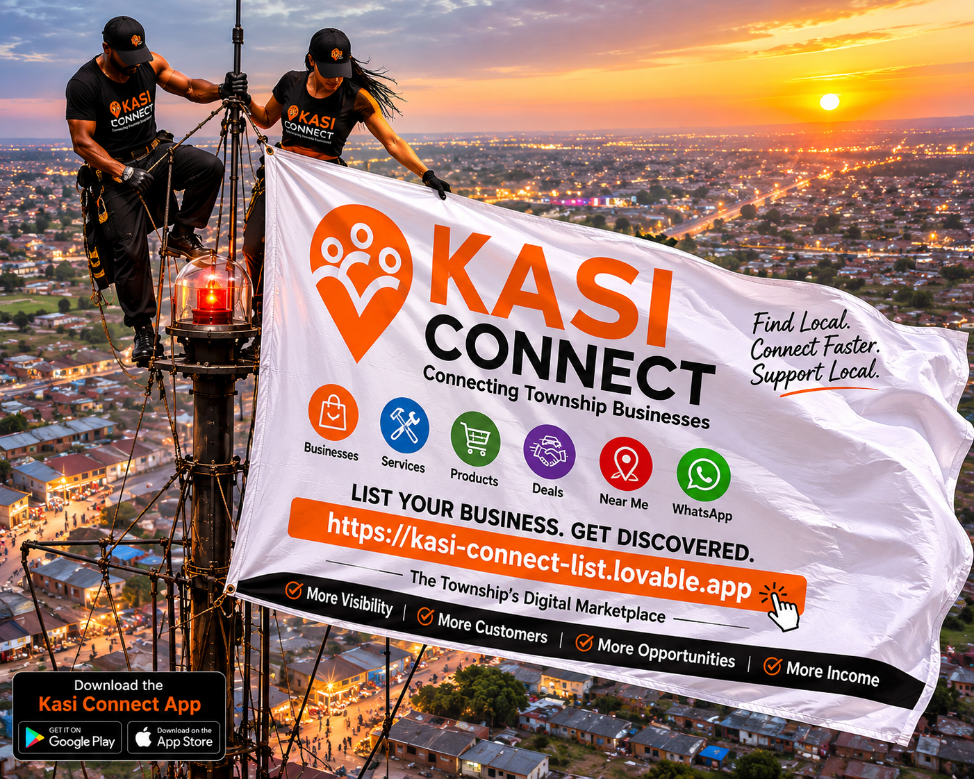 Kasi Connect Business Listing Directory