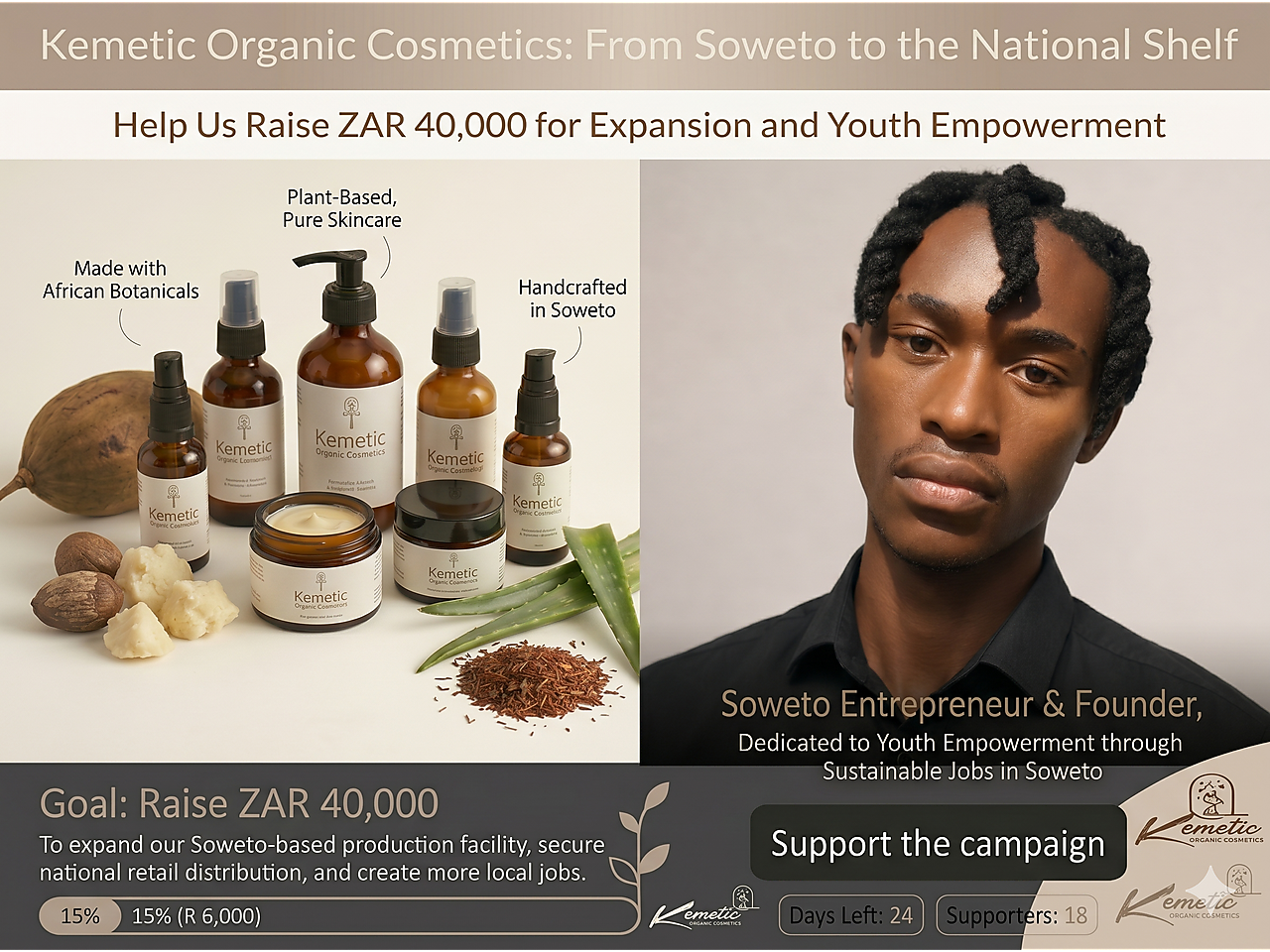 KEM ORG COS.png - Support organic skin care from Soweto image